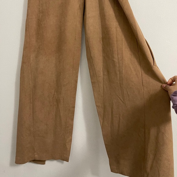 Cognac Suede Kimono - Picture 5 of 6